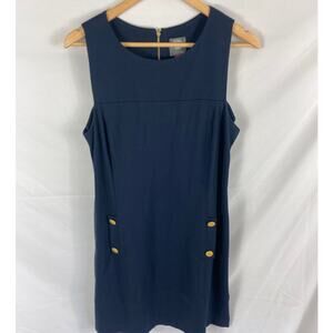 Vince Camuto Navy Stretch Sleeveless Dress Size 12